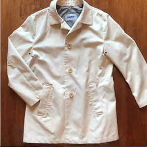DKNY Mens Darryl Raincoat Beige 40 Short ~ Like New